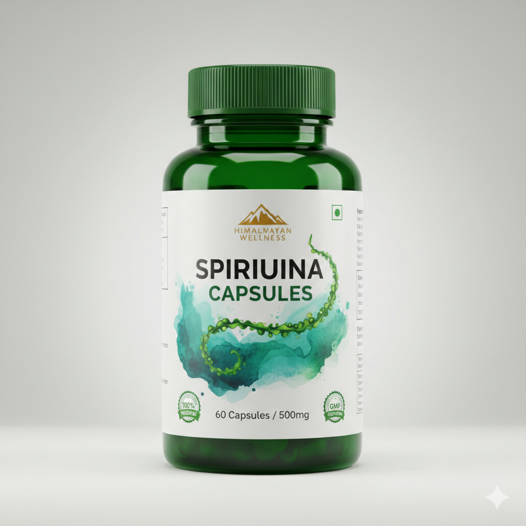 🌿 Himalayan Wellness Spirulina Capsules